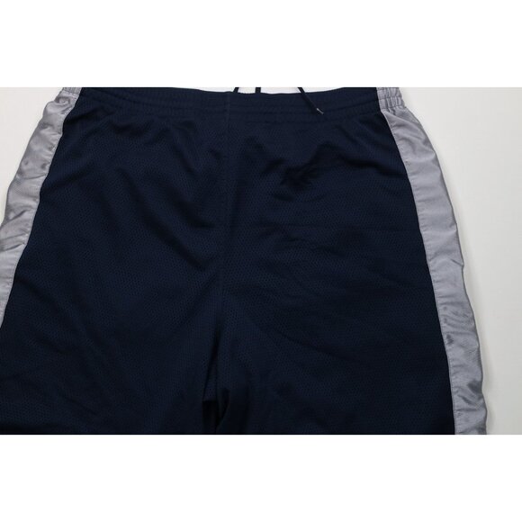 Vintage Nike Mens XL Travis Scott Mini Swoosh Heavy Mesh Basketball Shorts Blue - Picture 10 of 11